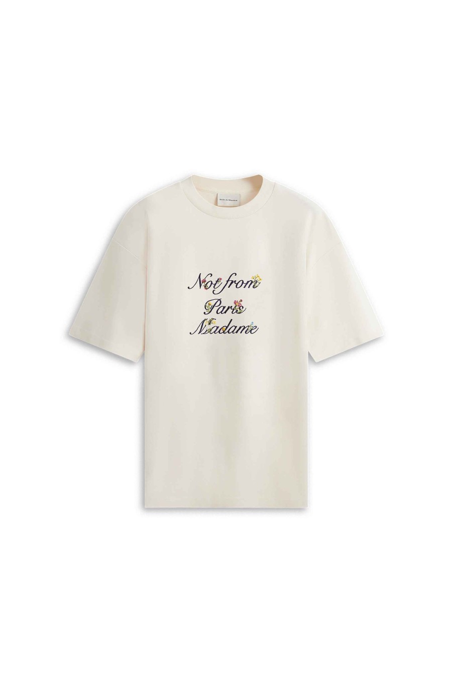 Apparels Drole De Monsieur | The Floral Slogan T-Shirt