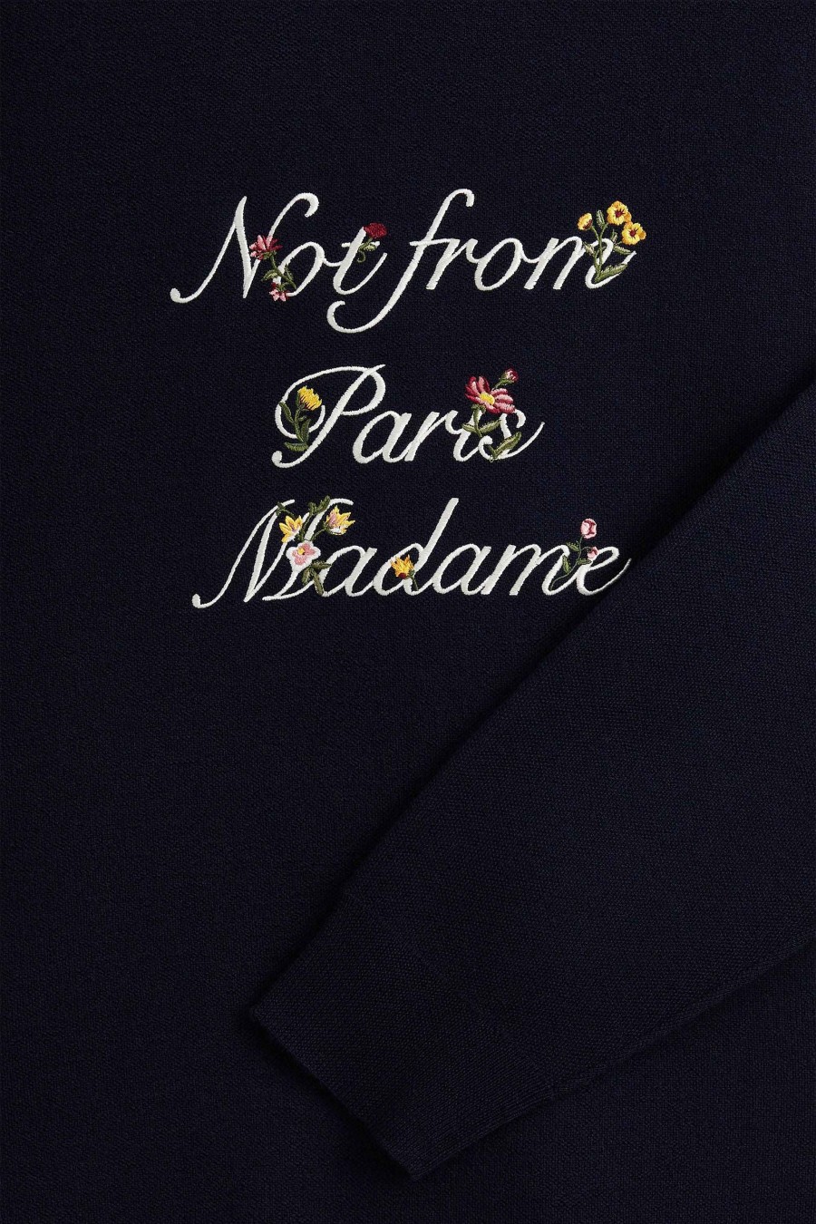 Apparels Drole De Monsieur | The Floral Slogan Knit