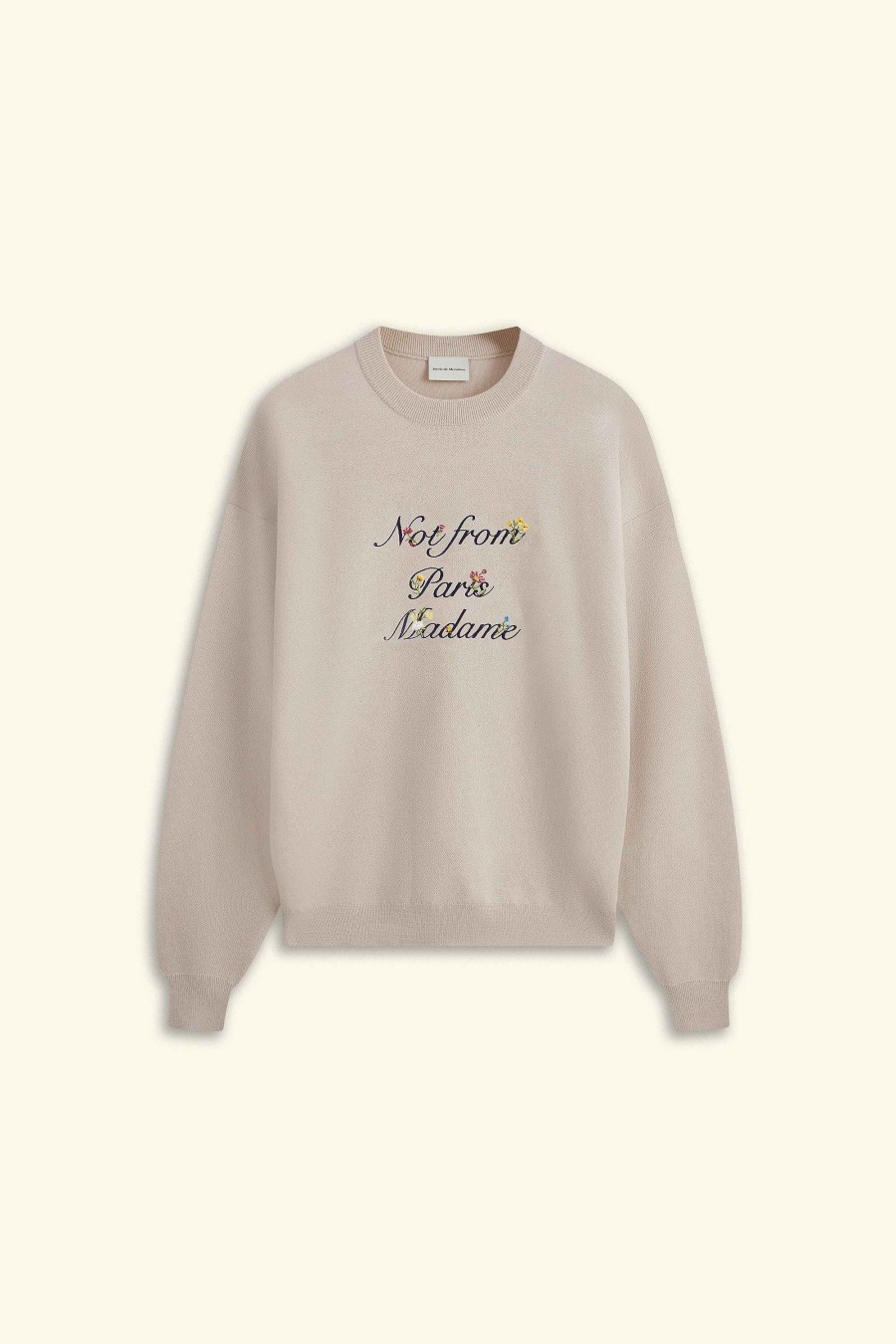 Apparels Drole De Monsieur | The Floral Slogan Knit