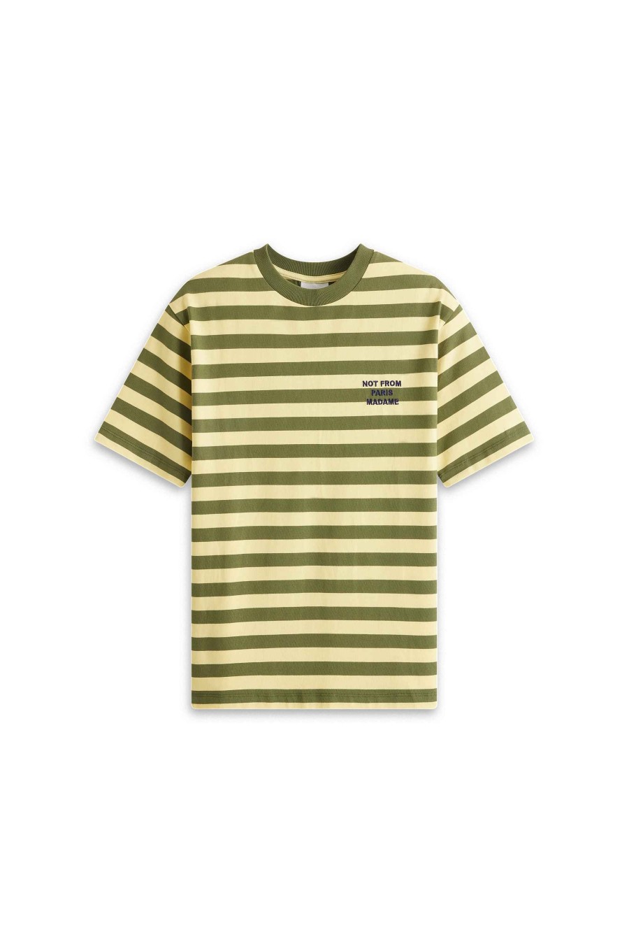 Necessity Drole De Monsieur | The Striped Slogan T-Shirt