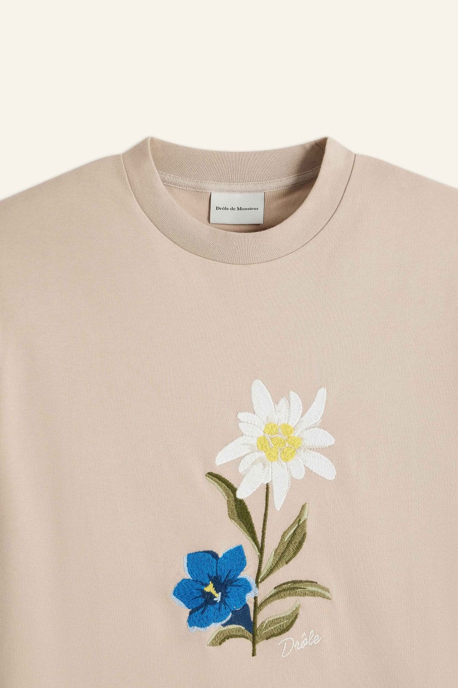 Holiday Season Drole De Monsieur | The Embroidered Flowers T-Shirt